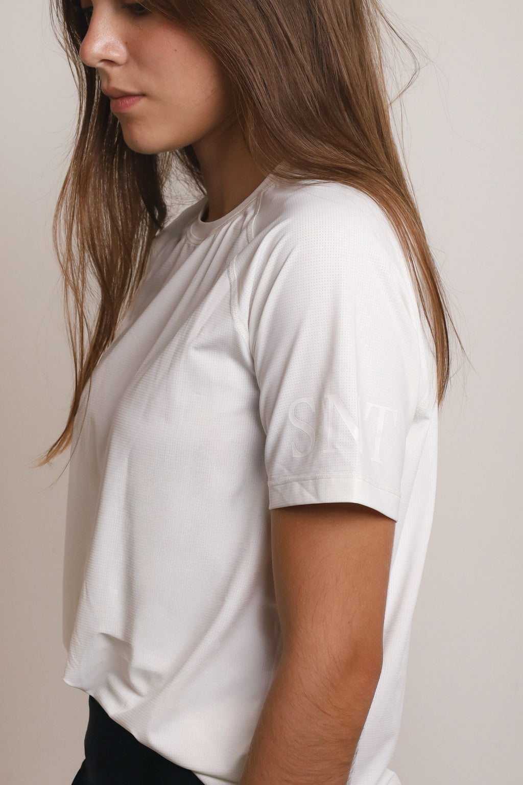 T-shirt Delgado Casual - Blanca