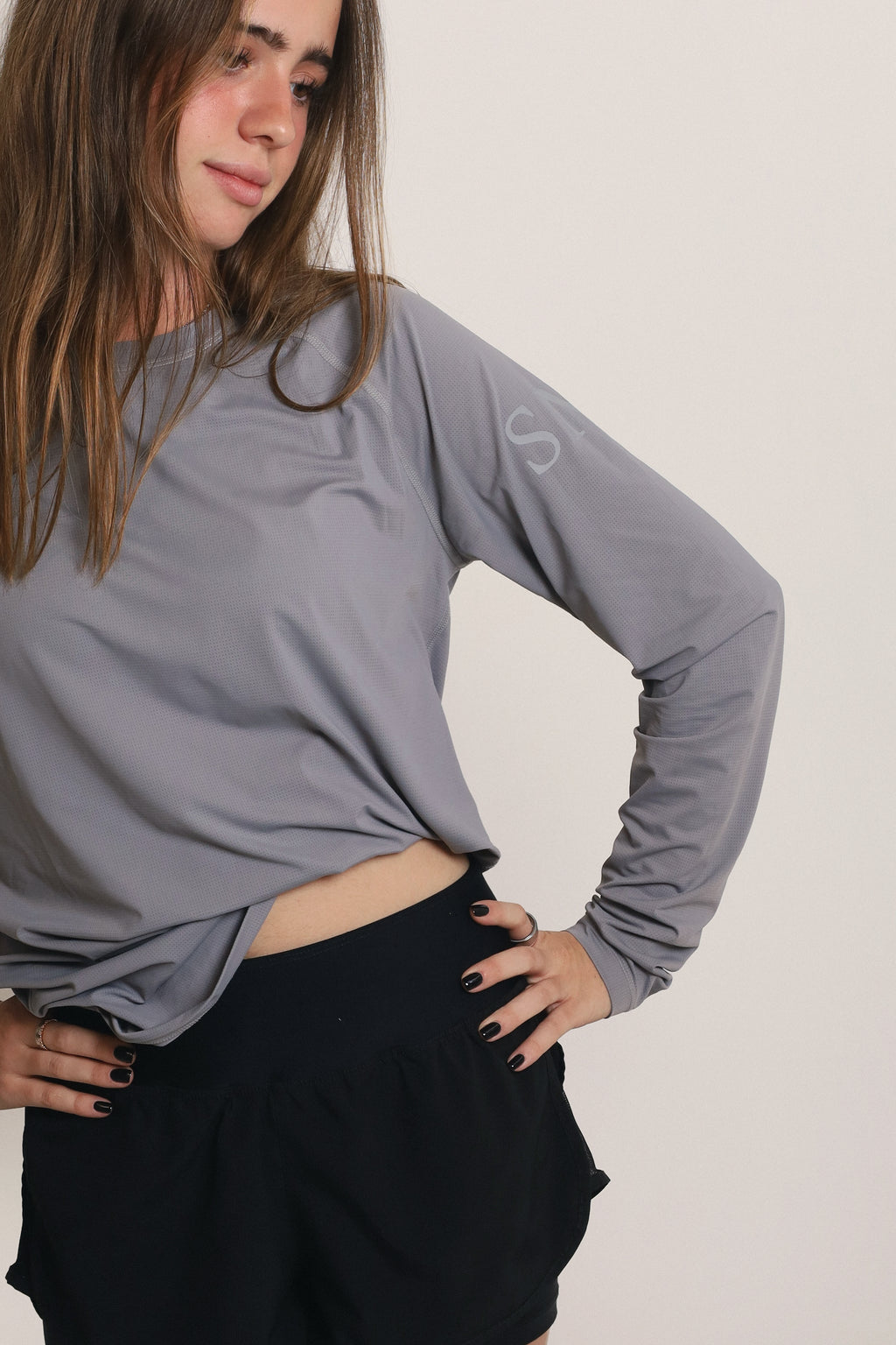 Deportiva Manga Larga - Gris