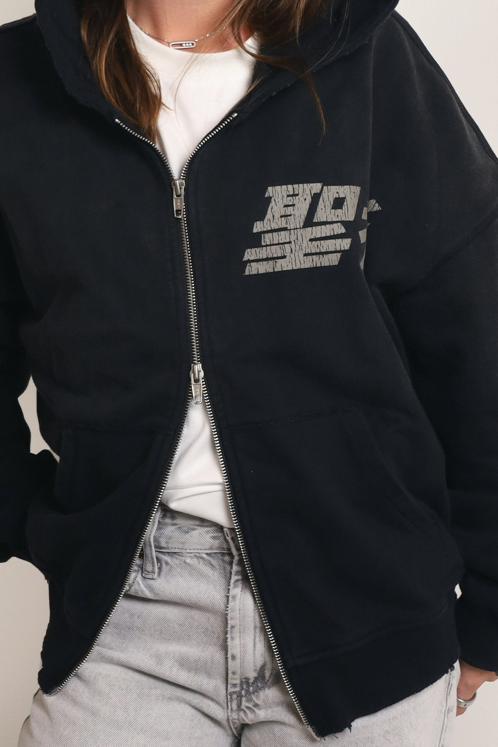 Hoodie LK Zip cropped