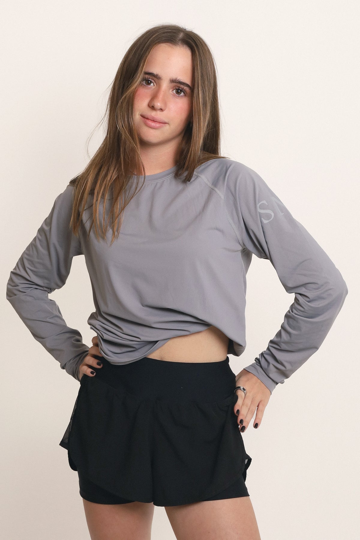 Deportiva Manga Larga - Gris