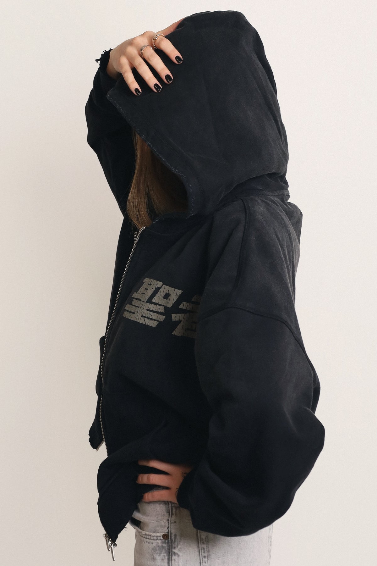 Hoodie LK Zip cropped
